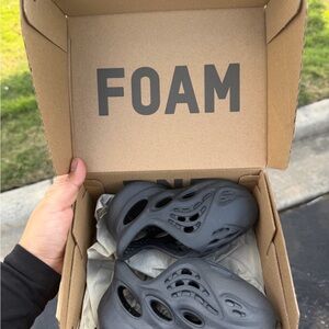 adidas Kids Black Foam Sandals